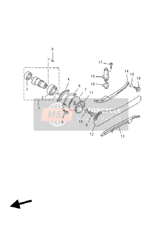 Yamaha YP250R X-MAX 2010 Camshaft & Chain for a 2010 Yamaha YP250R X-MAX